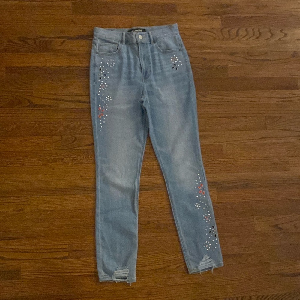 Express super high rise ankle leggings jeans nwot 6R